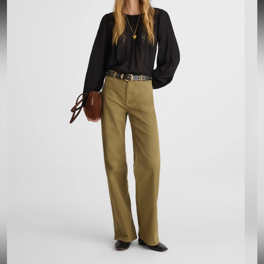 NWT Madewell Wide-Leg Khaki Pant